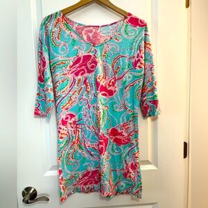 Lilly Pulitzer Jellies Be Jamming Short Sleeve Dress